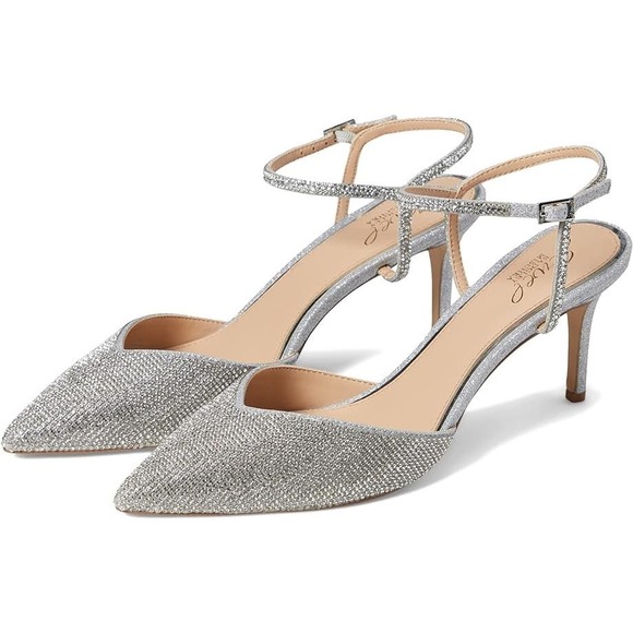 Jewel Badgley Mischka Shoes - JEWEL BADGLEY MISCHKA NWOB $129 Georgina Ankle Strap Heels Size 8.5